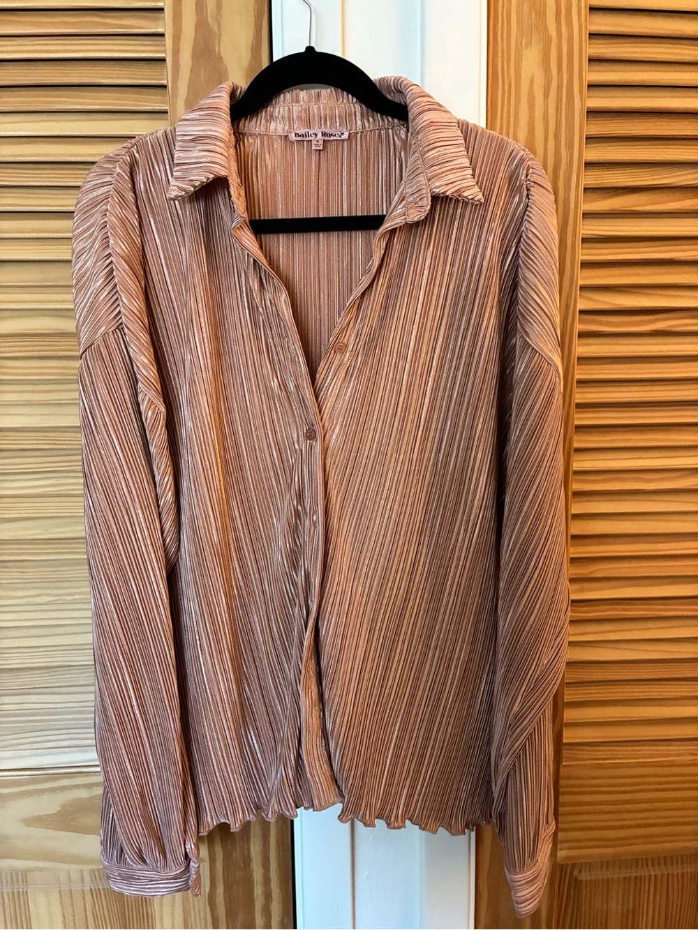 Bailey rose women’s Button-Down Top in Dusty Rose size medium